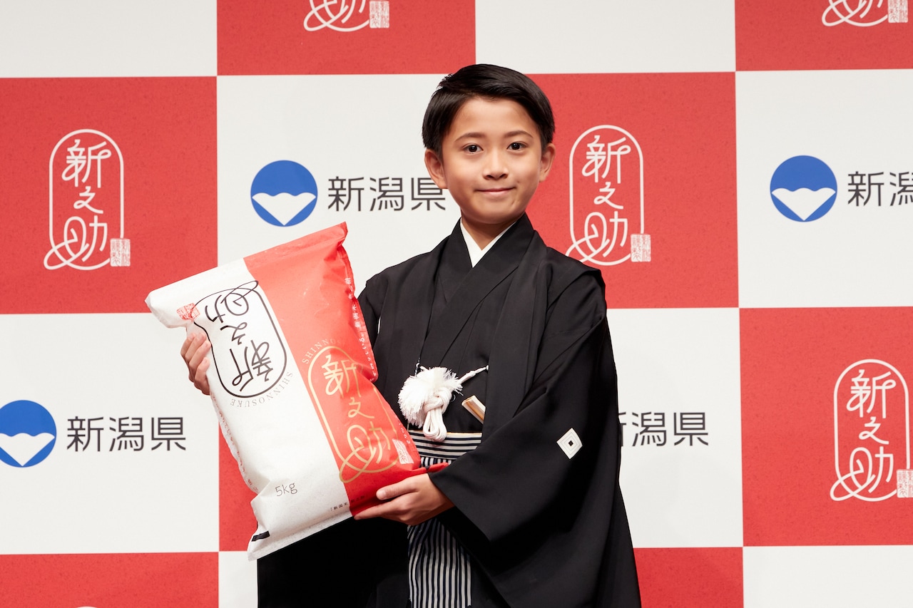 市川新之助、新潟米“新之助”のCMに初単独出演！今熱中していることは「舞台のお稽古」