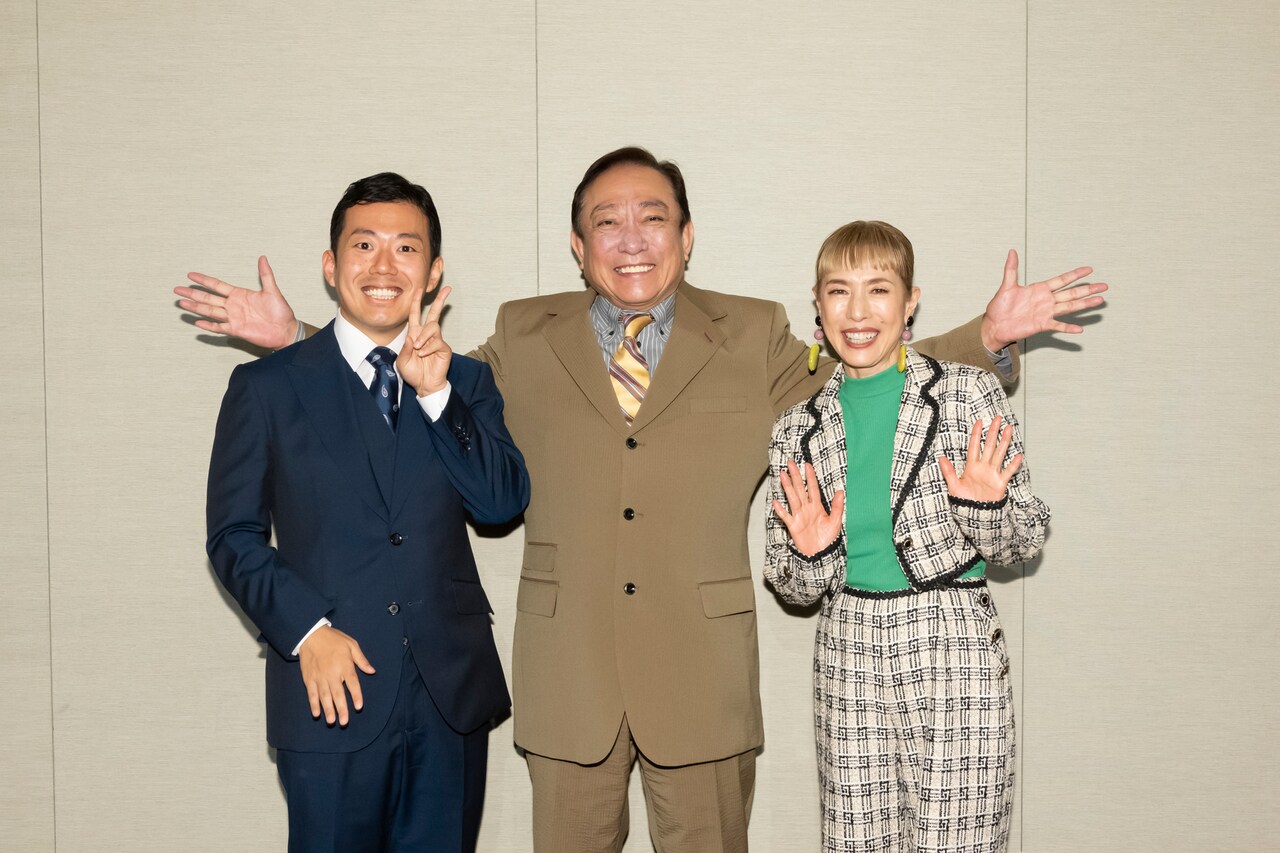 松竹新喜劇「新春お年玉公演」に向けて渋谷天外・藤山扇治郎・久本雅美が意気込み