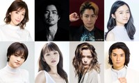 上段左から明日海りお、上原理生、大野拓朗、木下晴香。下段左から昆夏美、平野綾、三浦涼介、渡辺大輔。