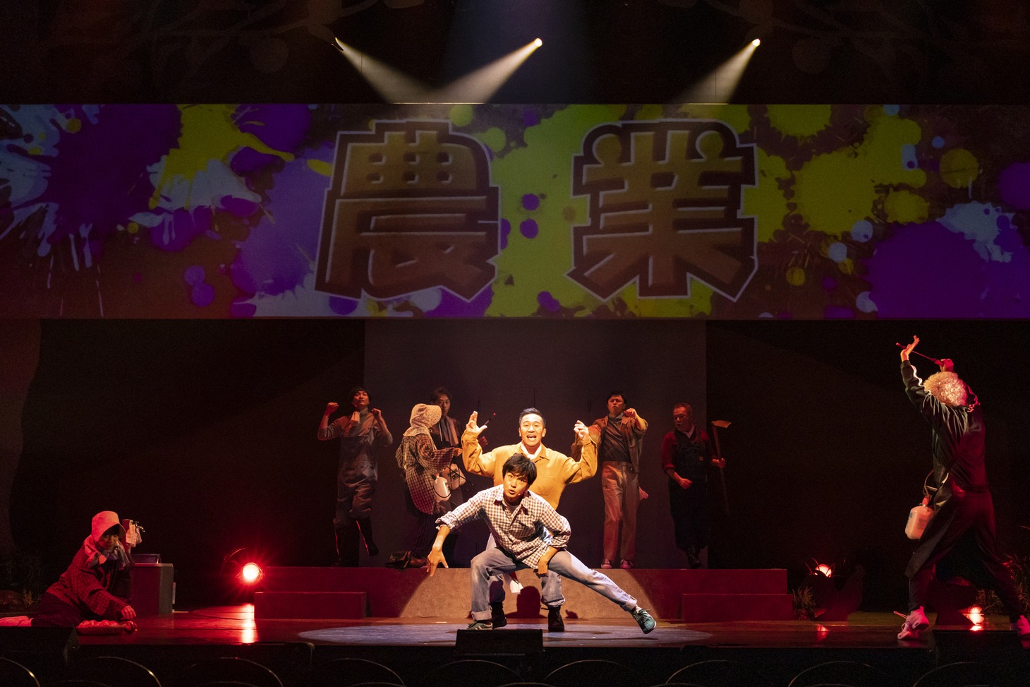 オリジナルミュージカル「りんご」より。（撮影：岡千里）(c)ミュージカル「りんご」製作委員会