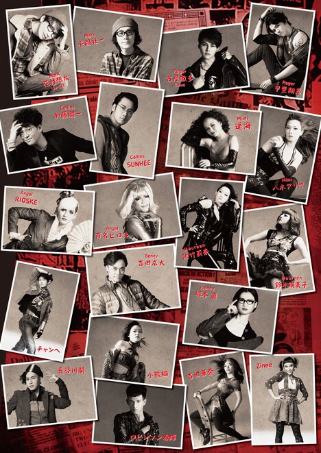 ミュージカル「RENT」ポートレートビジュアル（Photo by Leslie Kee）