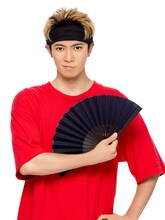 信長役の辰巳雄大。