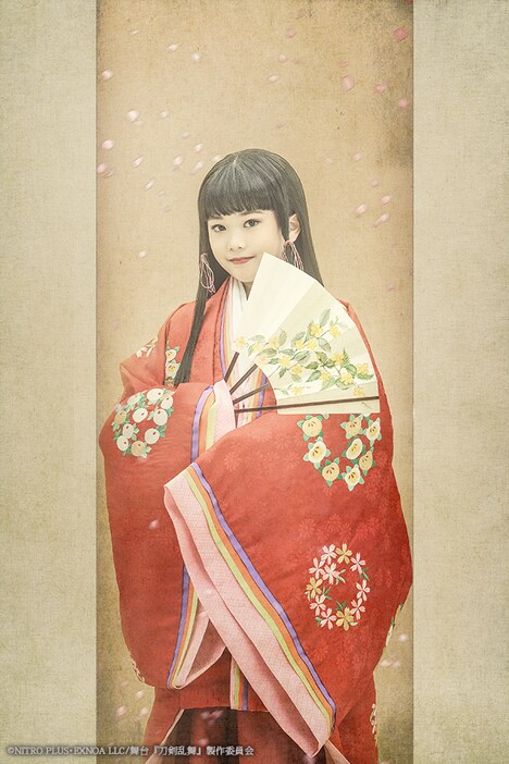 岡田六花扮する若紫。