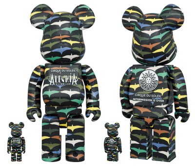 「BE@RBRICK ALEGRIA -IN A NEW LIGHT- 100% & 400%」より。