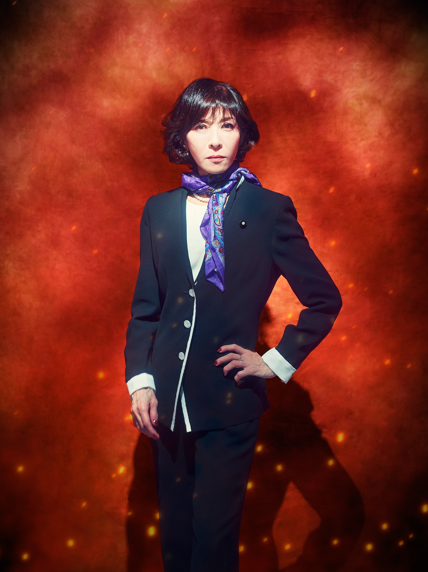 山口淑子役の安寿ミラのビジュアル。