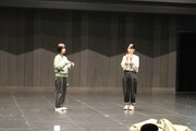 「文化センターの危機」稽古の様子。