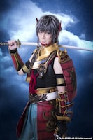 中村誠治郎扮する平知盛（再縁）。