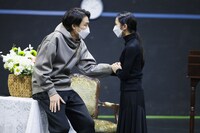 ミュージカル「ジェーン・エア」稽古場取材の様子。