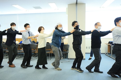 SRダンスムービー「出発！ココロおどるミライへ」制作の様子。（撮影：宮川舞子）