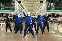 SRダンスムービー「出発！ココロおどるミライへ」制作の様子。（撮影：宮川舞子）