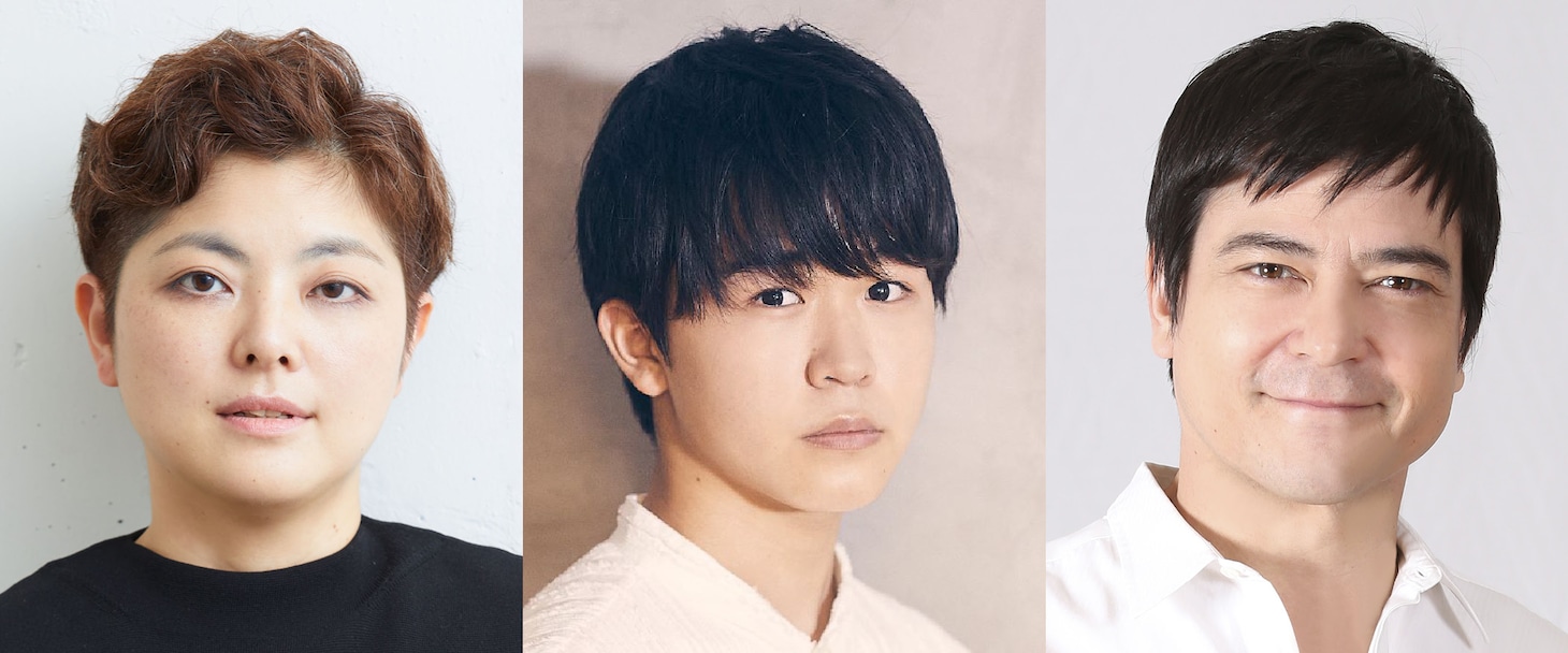左から小林香、鈴木福、川平慈英。