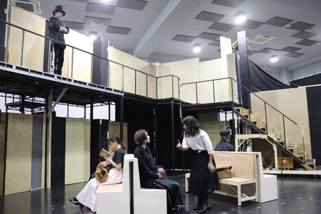 ミュージカル「マリー・キュリー」オンライン公開稽古の様子。（撮影：平野祥恵）