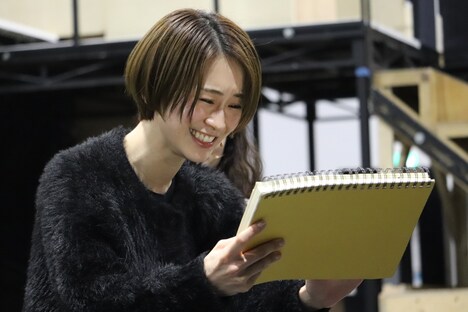 ミュージカル「マリー・キュリー」オンライン公開稽古の様子。（撮影：平野祥恵）