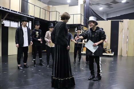 ミュージカル「マリー・キュリー」オンライン公開稽古の様子。（撮影：平野祥恵）