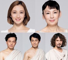 上段左から梅田彩佳、高泉淳子、下段左から伊藤裕一、神田恭兵、畠中洋。