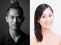 左から風間自然、竹田仁美。