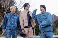 左からうえきやサトシ佐藤流司、前田公輝。