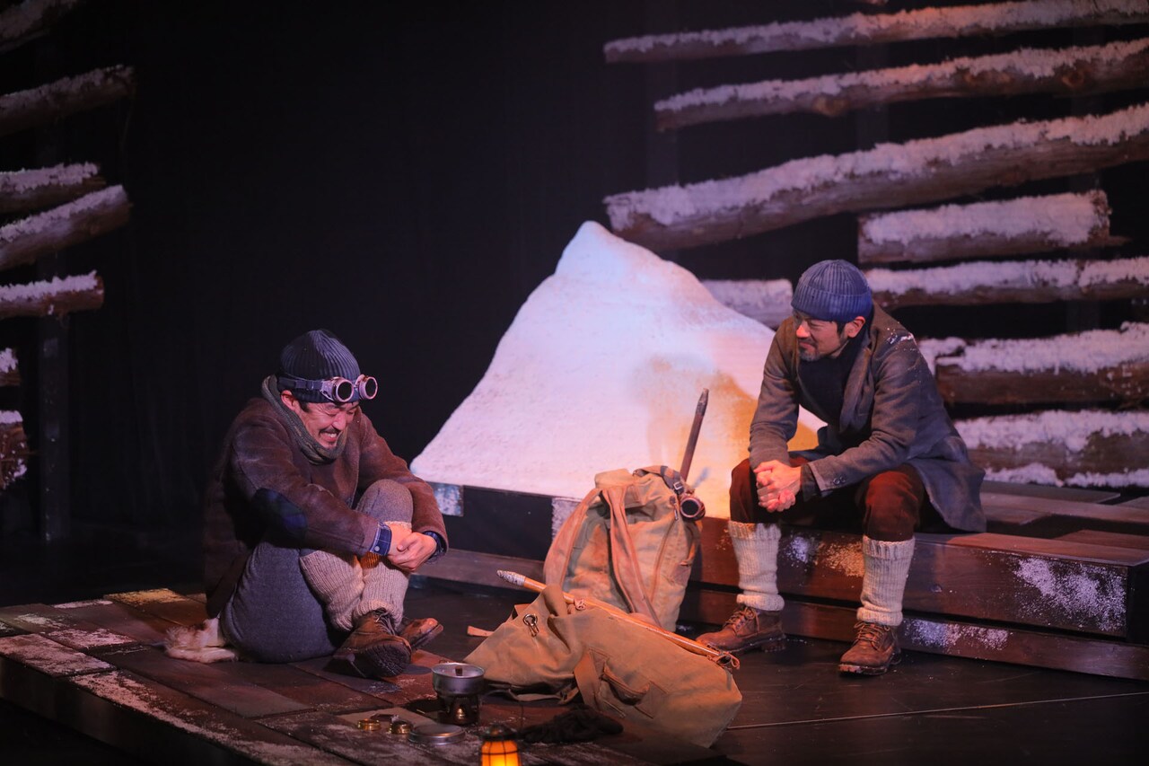 イワントモリ 第1回公演「山の声 ある登山者の追想」より。（撮影：權田英二）