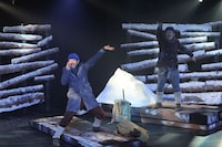 イワントモリ 第1回公演「山の声 ある登山者の追想」より。（撮影：權田英二）