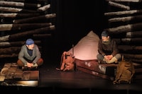 イワントモリ 第1回公演「山の声 ある登山者の追想」より。（撮影：權田英二）