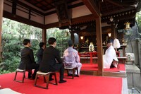 成功祈願の様子。