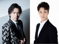 左から中川晃教、田代万里生。