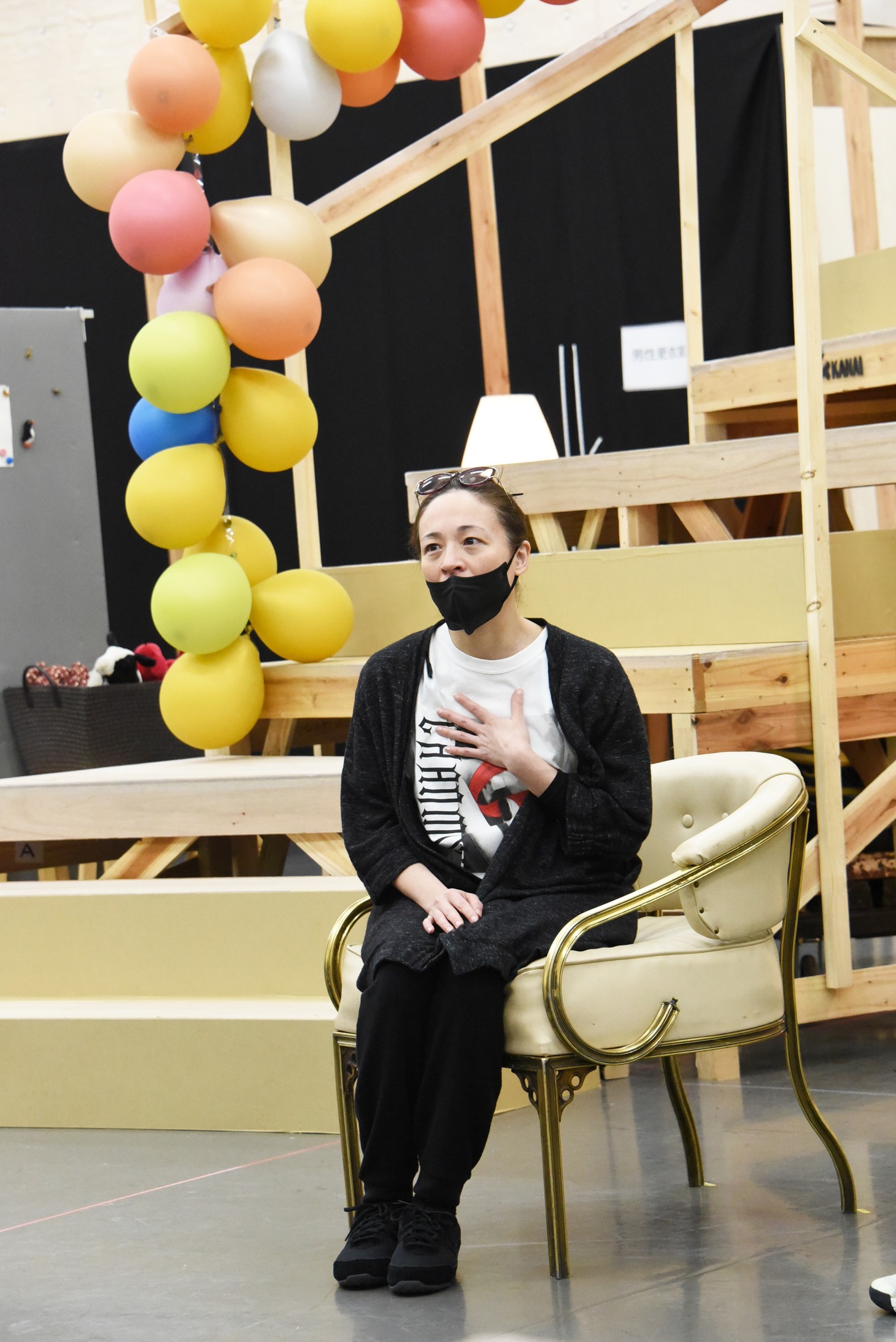 PARCO劇場開場50周年記念シリーズ「ラビット・ホール」稽古場の様子。