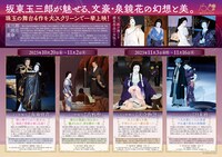 「坂東玉三郎 泉鏡花抄4作品」チラシ
