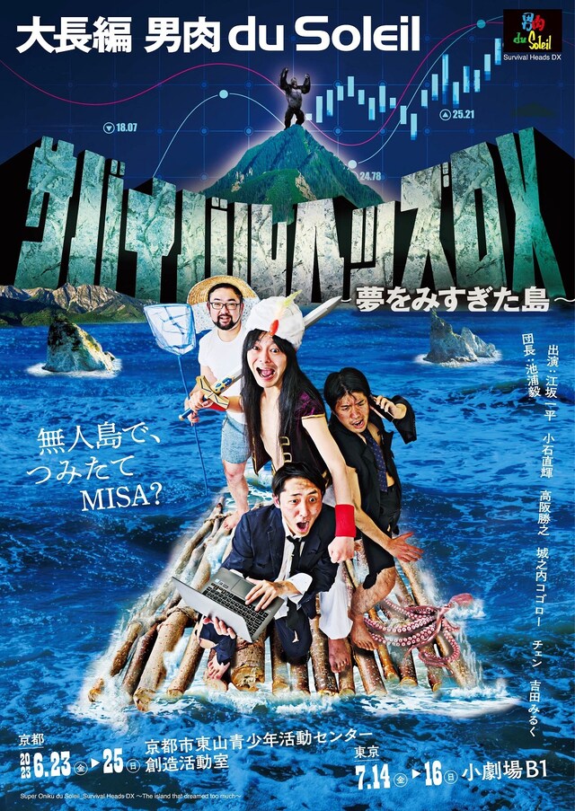 大長編 男肉 du Soleil「サバイバルヘッズ DX ～夢をみすぎた島～」ビジュアル