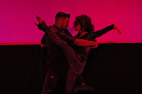 「バーン・ザ・フロア BE BRAVE. TOGETHER.」製作発表の様子。