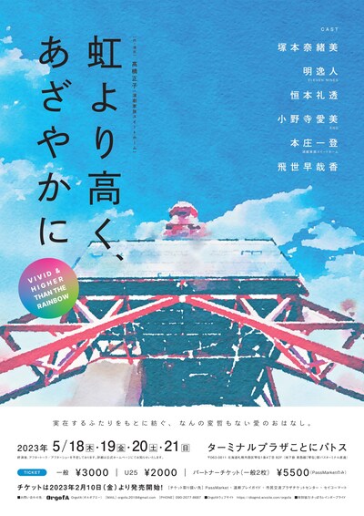 OrgofA「虹より高く、あざやかに」チラシ表