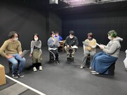 「空に菜の花、地に鉞」稽古の様子。（提供：渡辺源四郎商店）