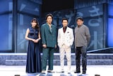 左から水谷果穂、和田琢磨、松田凌、毛利亘宏。