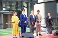 左から栗栖良依、FISHBOY、宮本亞門、上山竜治、花柳源九郎。