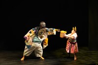 久留米シティプラザ キッズプログラム2023「フクローじいさんとベル子ちゃん」より。（撮影：レンジピクチャー）