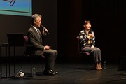 「プラット2023年度プログラム説明会」第1部より。左から矢作勝義、桑原裕子。