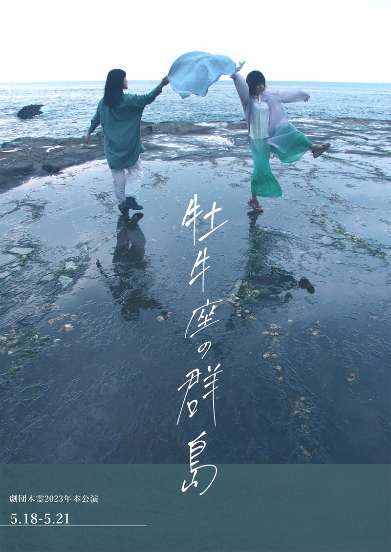 劇団木霊 2023年本公演「牡牛座の群島」チラシ表