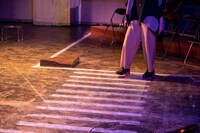 譜面絵画 vol.13「幻幻幻幻と現現現のあいだ」より。（撮影：大川あやの）