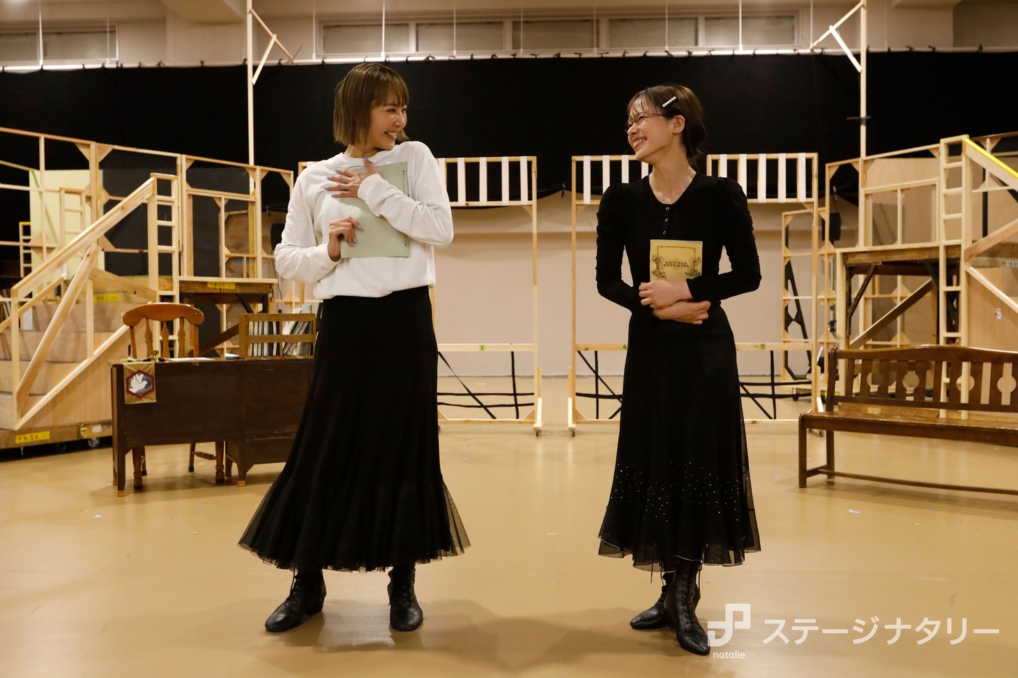 「ミュージカル『FACTORY GIRLS～私が描く物語～』」公開稽古より。