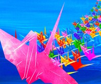 「青色と灰色の境界線-Inherit the heart-」クラウドファンディングのビジュアル。