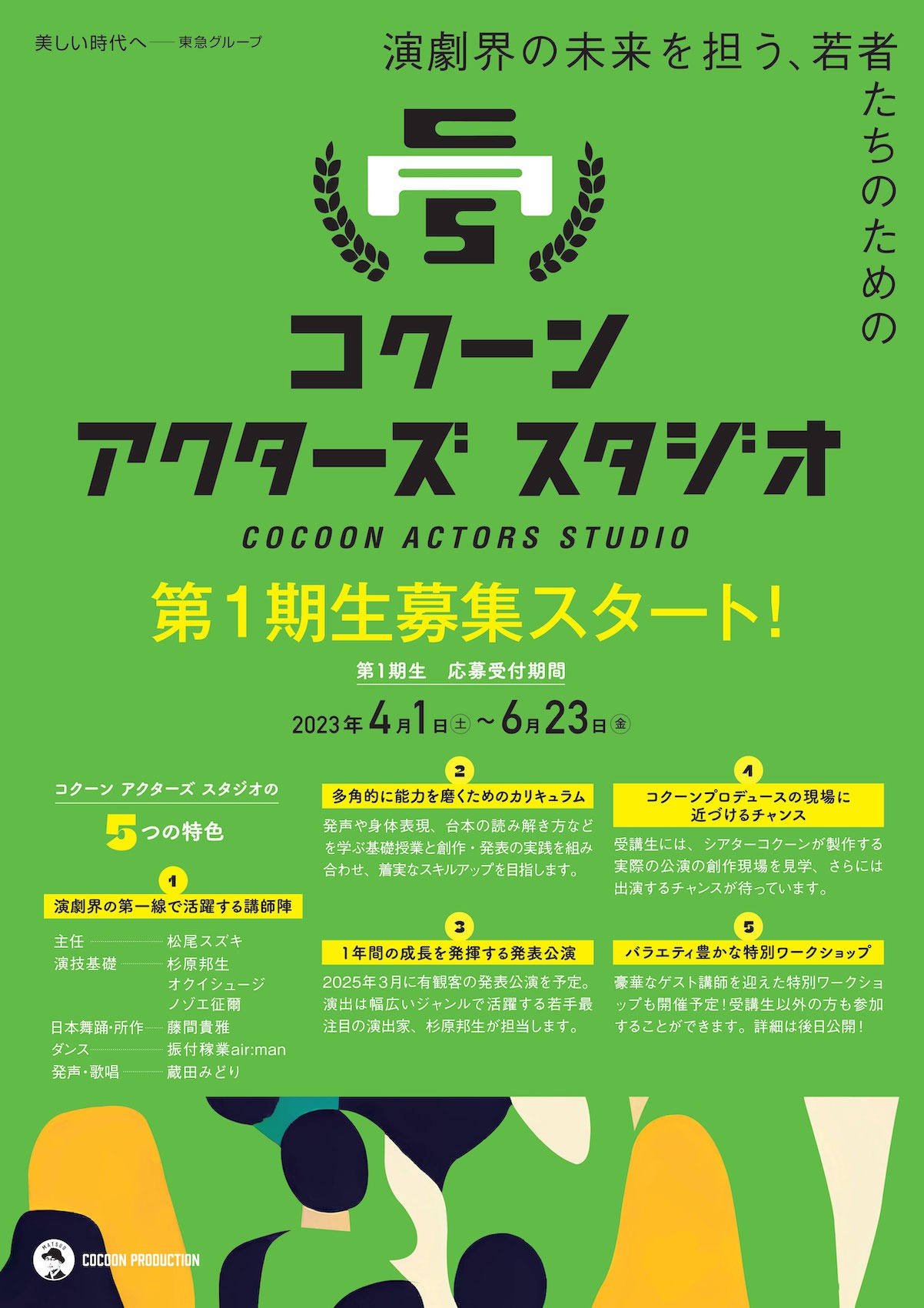 COCOON PRODUCTION「コクーン アクターズ スタジオ」チラシ表