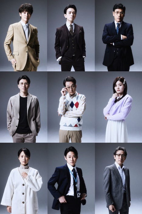 ミュージカル「ヴィンチェンツォ」のキャラクタービジュアル。