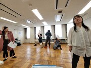 演劇企画カタアシイッポ 第3回本公演「アルクビエレ」稽古の様子。