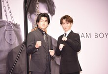 「DREAM BOYS」製作発表より、左から森本慎太郎、渡辺翔太。