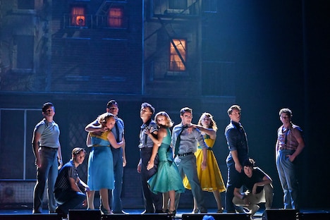 「ブロードウェイ・ミュージカル『ウエスト・サイド・ストーリー』」舞台撮影取材会より。