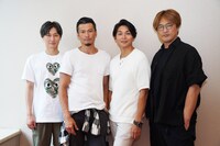 左から後上翔太、岩永洋昭、白川裕二郎、酒井一圭。