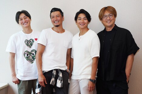 左から後上翔太、岩永洋昭、白川裕二郎、酒井一圭。