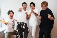 左から後上翔太、岩永洋昭、白川裕二郎、酒井一圭。