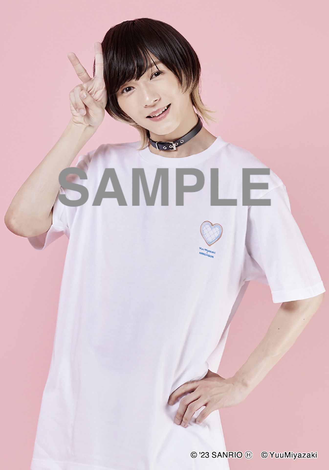 宮崎湧×ハンギョドン コラボグッズのブロマイド。
