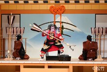 市川海老蔵改め十三代目市川團十郎白猿襲名披露 八代目市川新之助初舞台「九月博多座大歌舞伎」昼の部「矢の根」より。